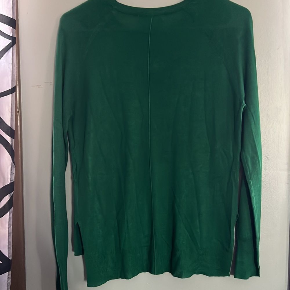 Zara knit lightweight Kelly green sweater size small - Picture 4 of 5